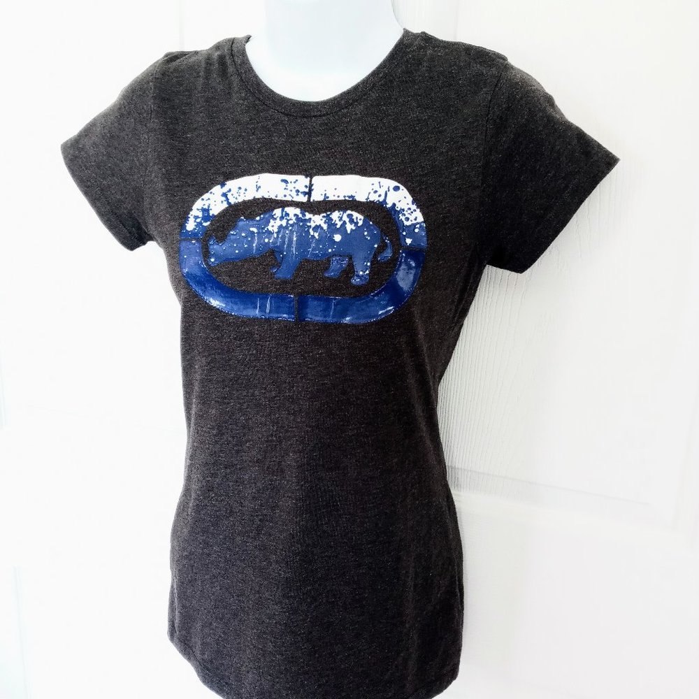 echo unltd. dark grey short sleeves shirt Medium